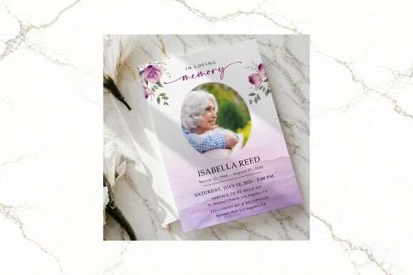 Download Funeral Invitation Canva FR009 - Invitation Collection