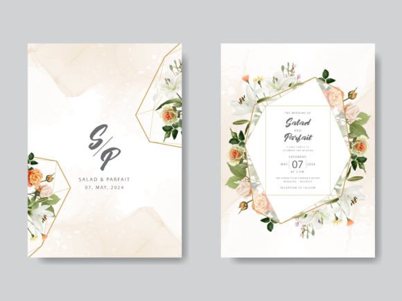 Download Lily and Rose Wedding Invitations Card - Invitation Collection