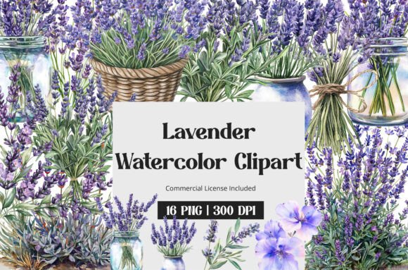 Download Lavender Watercolor Clipart - Lavender watercolor Collection