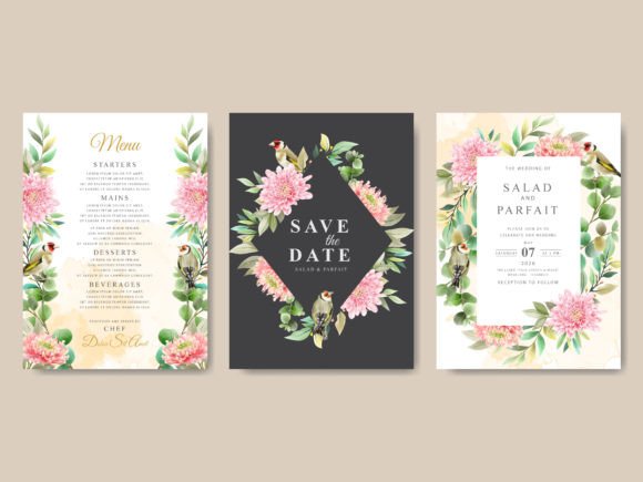 Download Beautiful Floral Wedding Invitations - Premium Resources