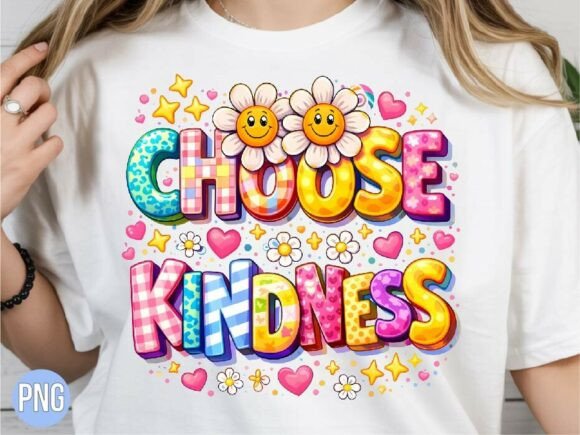 Download Choose Kindness Floral Daisy PNG T-shirt - Daisy png Collection