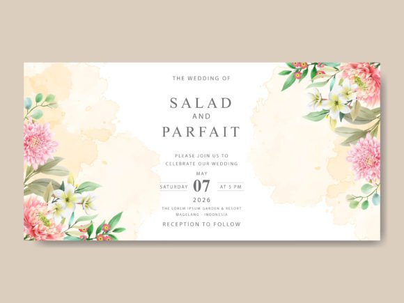 Download Beautiful Floral Wedding Invitations - Premium Resources